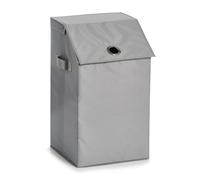 Zeller Collecteur de linge, polyester, gris, 34 x 34 x 60 cm