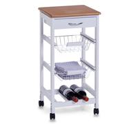 Zeller-Desserte Blanche Bambou