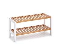 Zeller Étagère à Chaussures en Bois Blanc 70 x 26 x 33 cm