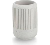 ZELLER Gobelet pour brosse à dents Ciment, gris 7x10,2cm