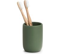 Zeller Gobelet pour dentifrice "Modern", polyrésine, vert sauge, 240 ml, Ø7,2 x 10 cm