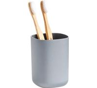 Zeller Gobelet pour dentifrice, plastique, anthracite, 7,3 x 7,3 x 9,5 cm
