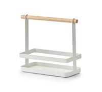 Zeller Métal/Bambou Blanc