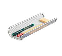 Zeller Porte-stylo Meshline couleur alu Métal laqué 25,0 x 9,2 x 3,5 cm