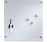 Zeller Present 11600 Tableau Mémo en Verre Blanc 40 x 40