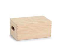 Zeller Present 13150 Boîte Multi-Usage en Bois de Conifère avec Couvercle 30 x 20 x 15 cm