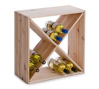 Casier à bouteilles de vin cube croix bois zeller
