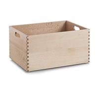 Zeller Present 13309 Boîte Multi-Usage en Bois de Hêtre Verni 40 x 30 x 21 cm