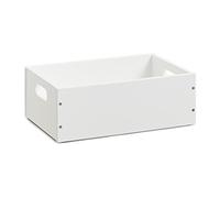 Zeller Present 13350 Caisse de Rangement avec Superposable MDF Blanc 30 x 20 x 11 cm