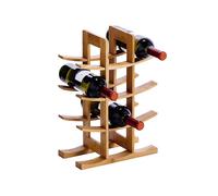 Zeller Present 13580 Bamboo Casier à vin Bamboo en bois de bambou, pour 12 bouteilles, 29 x 16 x 42 cm, naturel