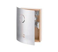 Zeller Present – Armoire à clés 13846 en hêtre/INOX 20 x 6 x 20 cm