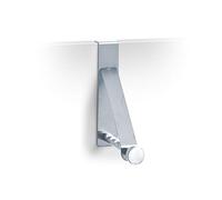 Zeller Present 13880 Patère avec Crochet en Acier Inoxydable à Fixer sur la Porte 3 x 15,3 x 15,4 cm