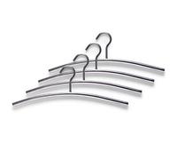 Zeller Present Cintres 17121 – Lot de 4 en acier inoxydable 43,5 x 15 mm