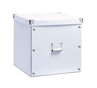 Zeller Present 17620 Boîte de Rangement en Carton Blanc 33,5 x 33 x 32 cm