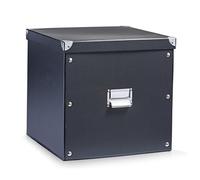 Zeller Present 17635 Boîte de Rangement en Carton Noir 33,5 x 33 x 32 cm