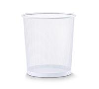 Zeller Present 17716 Corbeille à Papier en Grille Métallique Blanc Ø 26 x 28 cm