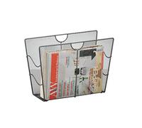 Zeller Present 17742 Porte-Revues en Maille Tressée Anthracite 39 x 17,5 x 27 cm