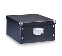 Zeller Present 17928 Boîte de Rangement en Carton Noir 40 x 33 x 17 cm