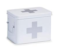 Zeller Present 18118 Boîte à Pharmacie en Métal Blanc 21,5 x 16 x 16 cm