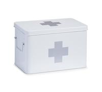 Zeller Present 18119 Boîte à Pharmacie en Métal Blanc 32 x 19,5 x 20 cm