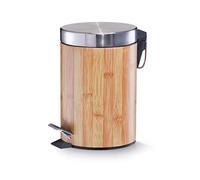 Zeller Present 18561 Poubelle à Pédale Décor Bambou 3 L Ø 17 x 26 cm