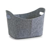 Zeller Present Aufbewahrungskorb Filz oval 37x28x25cm grau