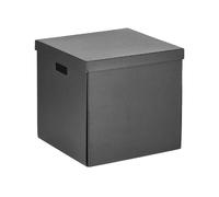 ZELLER PRESENT Boîte de rangement 33,5x33x32cm noir