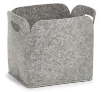 ZELLER PRESENT Corbeille de rangement feutre 30x24x30cm gris