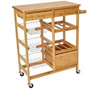 Zeller Present Handels GmbH 13775 Desserte en bambou 66 x 38 x 84 cm