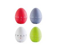 ZELLER PRESENT Minuteur oeuf 7,5cm Ø6cm rouge/bleu/blanc/vert