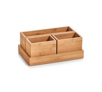 Zeller 25385 Organiseur en Bois Naturel., Bois, Naturel, 28 x 17.7 x 11 cm