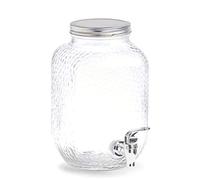 ZELLER PRESENT SCHÖNER LEBEN. PRAKTISCH WOHNEN. Distributeur de Boissons, 3,7 l, Verre/métal, env. 20, 4 x 15, 2 x 25, 4 cm