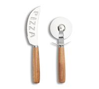 Zeller 25592 Planche à pizza Set, argent