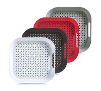 Zeller Present Tablett m. Anti-Rutsch-Belag Kunststoff sort. 34x34x4,3cm