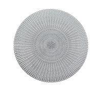 Zeller Set de Table en PVC, 41 cm, PVC, argenté, 41 cm