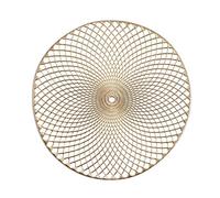 Zeller Set de Table PVC doré 38 cm