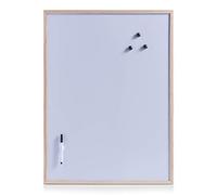 Zeller Tableau Blanc magnétique avec 3 aimants + marqueur 60 x 80 cm