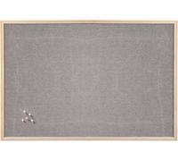 Zeller Tableau d'affichage 80,0 x 60,0 cm lin gris