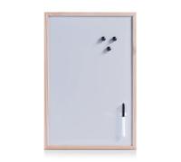 ZELLER Tableau magnétique, cadre en bois 40x60cm
