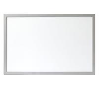 Zeller Tableau magnétique/tableau à écrire, gris alu, MDF/tôle fine magnétique, gris, 40 x 60 cm