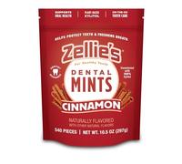 Zellies Bonbons à la menthe sans sucre au xylitol | Sans OGM, hypocaloriques, sans gluten, végétaliens et casher (cannelle, 540 pastilles (1 paquet))