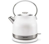 Zelmer Bouilloire Classique 1.5 L 2200 W Inox Blanc Ecran LCD blanc
