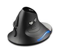 ZELOTES F-17 souris verticale 2.4GHz souris de jeu sans fil 6 touches souris optique ergonomique avec 3 DPI réglables pour ordinateur portable