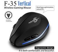 Zélotès F-35 2,4 GHz sans fil rechargeable 2400DPI 6 Bouton Vertical Souris wedazano138