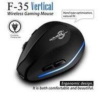 Zelotes f-35 2. 4ghz rechargeable sans fil 2400dpi 6 boutons souris verticale souris