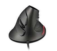 zelotes Souris verticale ergonomique 3200 DPI, 6 boutons, prévention contre le bras de souris, souris optique USB avec câble, souris filaire pour PC, ordinateur portable, Mac, noir