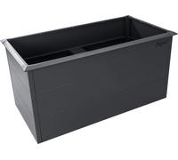 Zelsius Bac surélevé pour jardin, 150 x 75 x 77 cm | Anthracite RAL 7016 | Terrasse ou balcon