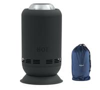 Zelsius Cheminée de table en acier inoxydable sans fumée | Colonne de feu à granulés avec sac, feu de table de jardin, brasero | Mini brasero d'extérieur, poêle de table de camping, cheminée de table