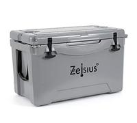 Zelsius Coolbox 50 litres | Glacière | Boîte réfrigérante Portable idéale pour Les Vacances en Camping-Car, pêche, Loisirs en Plein air | Thermobox pour Le Chaud et Le Froid (Gris)