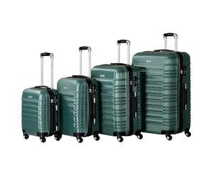 Zelsius Ensemble de 4 valises | Valises à coque rigide ABS avec serrure à combinaison, doubles roulettes et cloison intérieure | Ensemble de valises à coque rigide de 4 pièces, trolley, grande valise